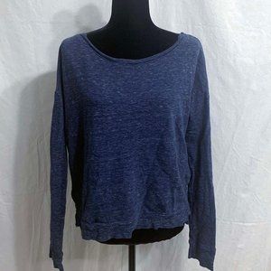 Terre Jacobs Navy Pullover Sweatshirt Long Sleeve